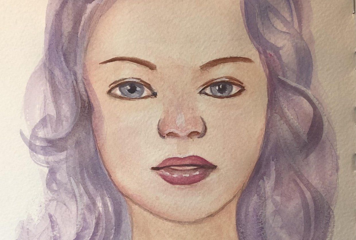 Gouache faces Skillshare Student Project
