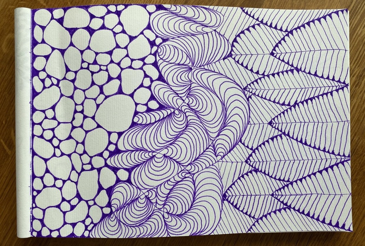 Daily Meditative Art Practice - student project