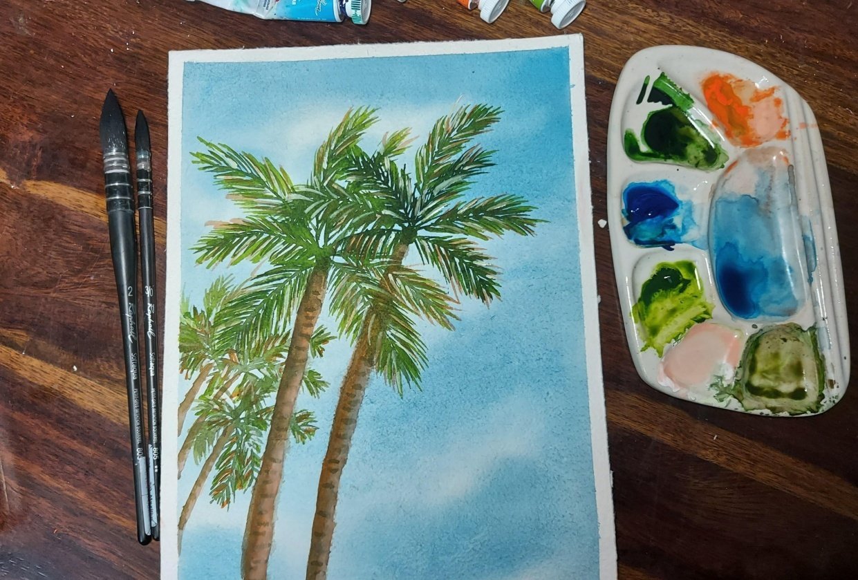 Palm trees - student project
