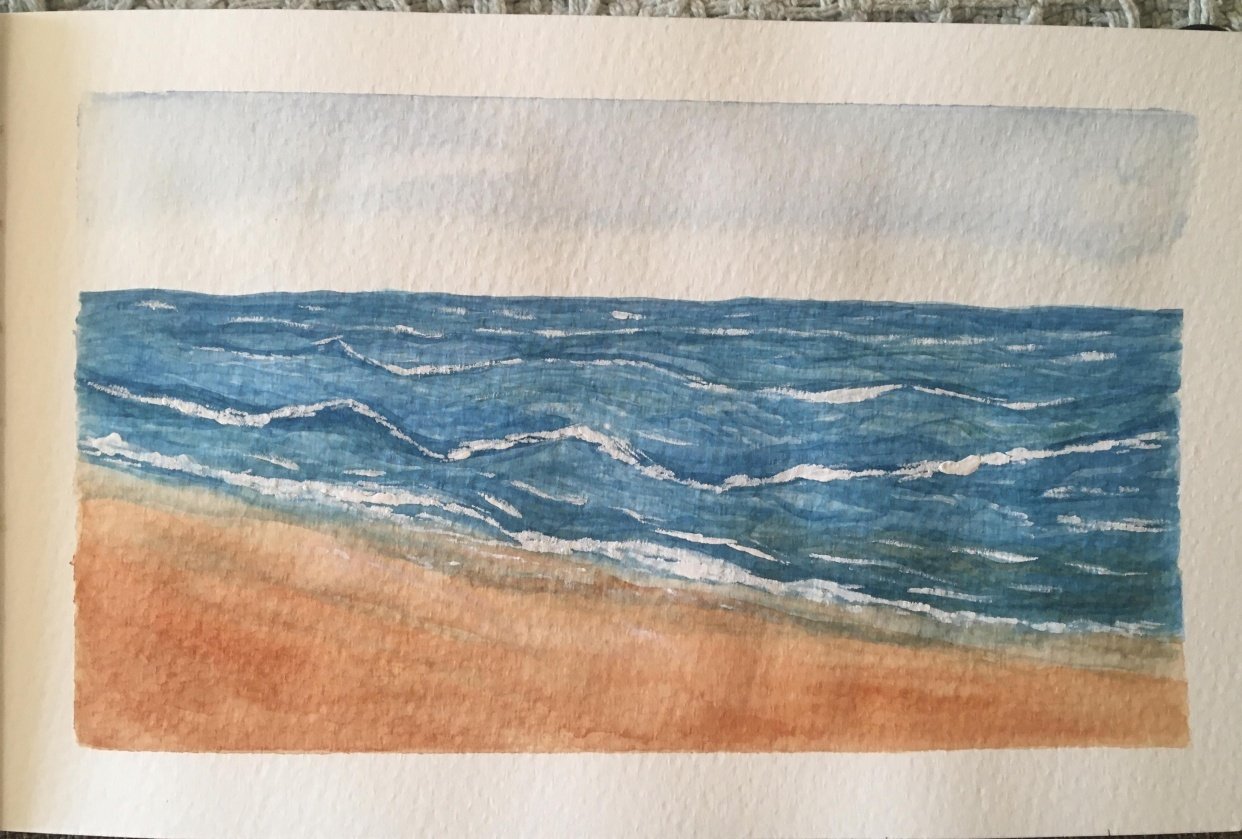 Watercolor Ocean Practice - student project