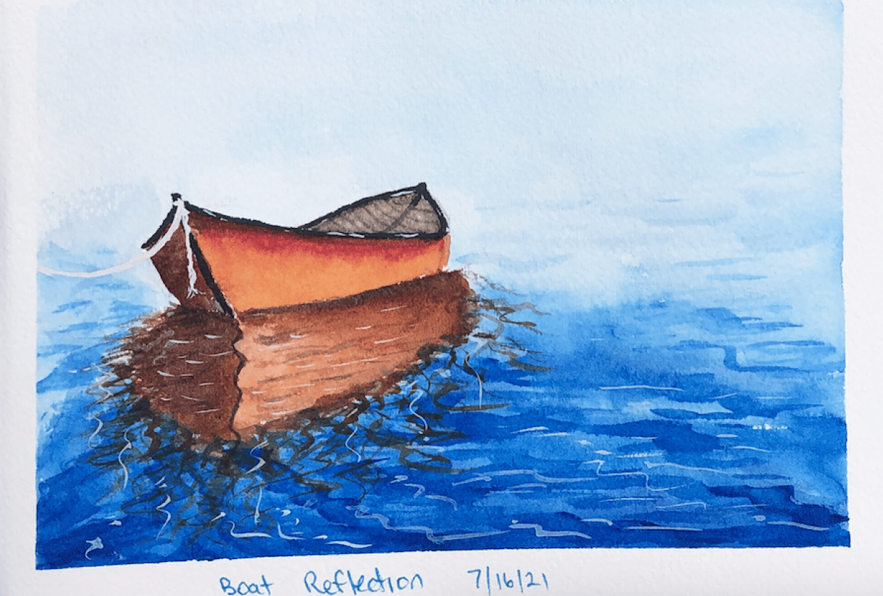 Boat Reflection - student project