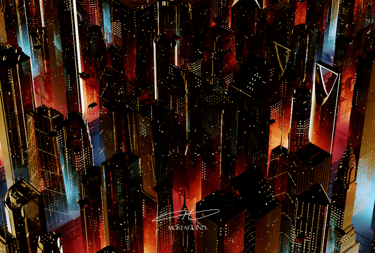 Futuristic City - student project