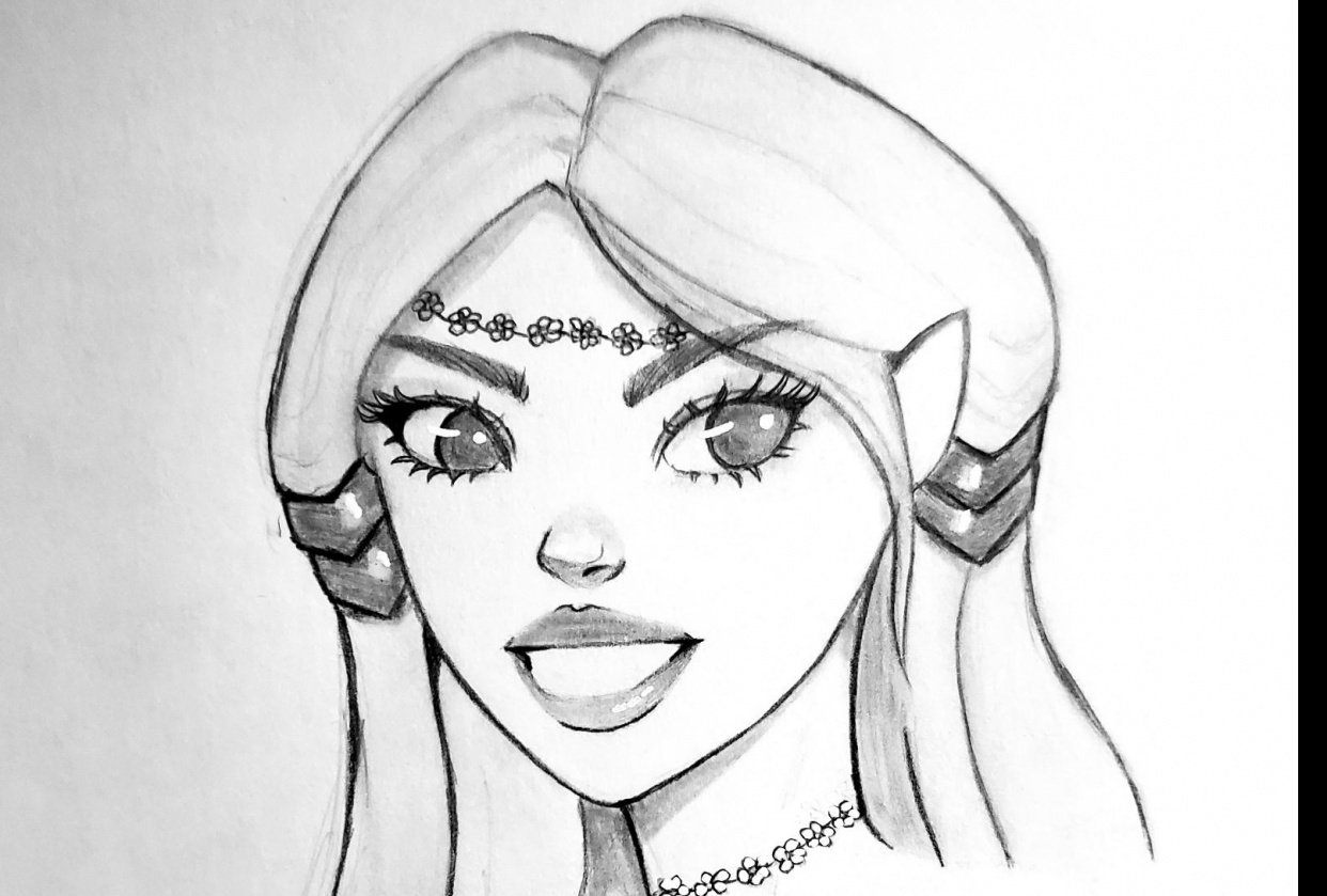 My Female portrait - student project