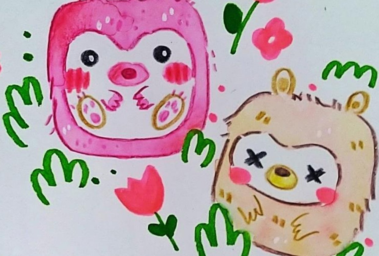 Drawing woodland adorables - student project