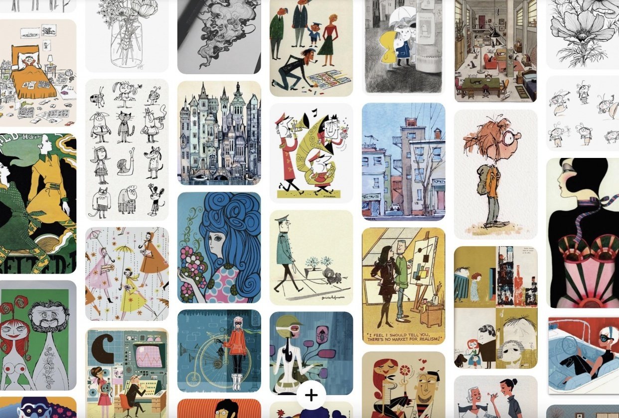 Pinterest to find myself - student project