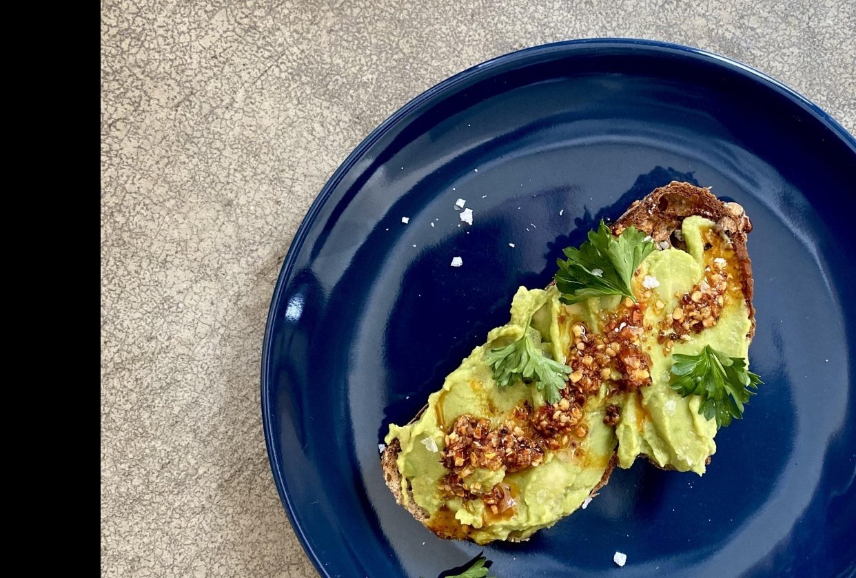 Avocado toast with chili crisp Skillshare Student Project