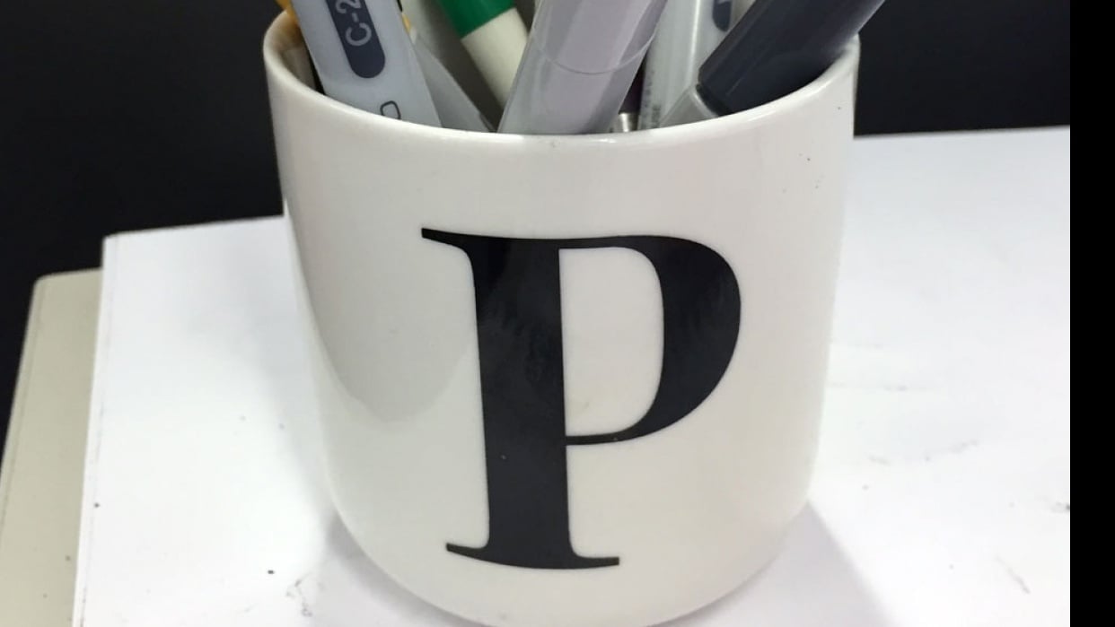 Cup on my desk - student project