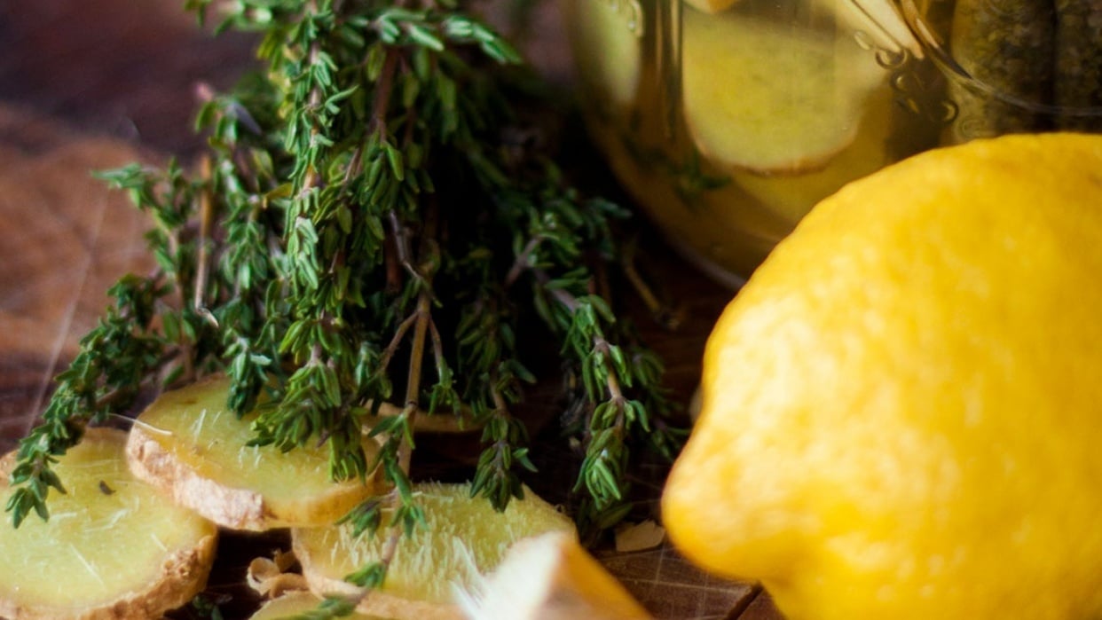 Ginger, Thyme and Lemon Infused Tea Skillshare Student Project