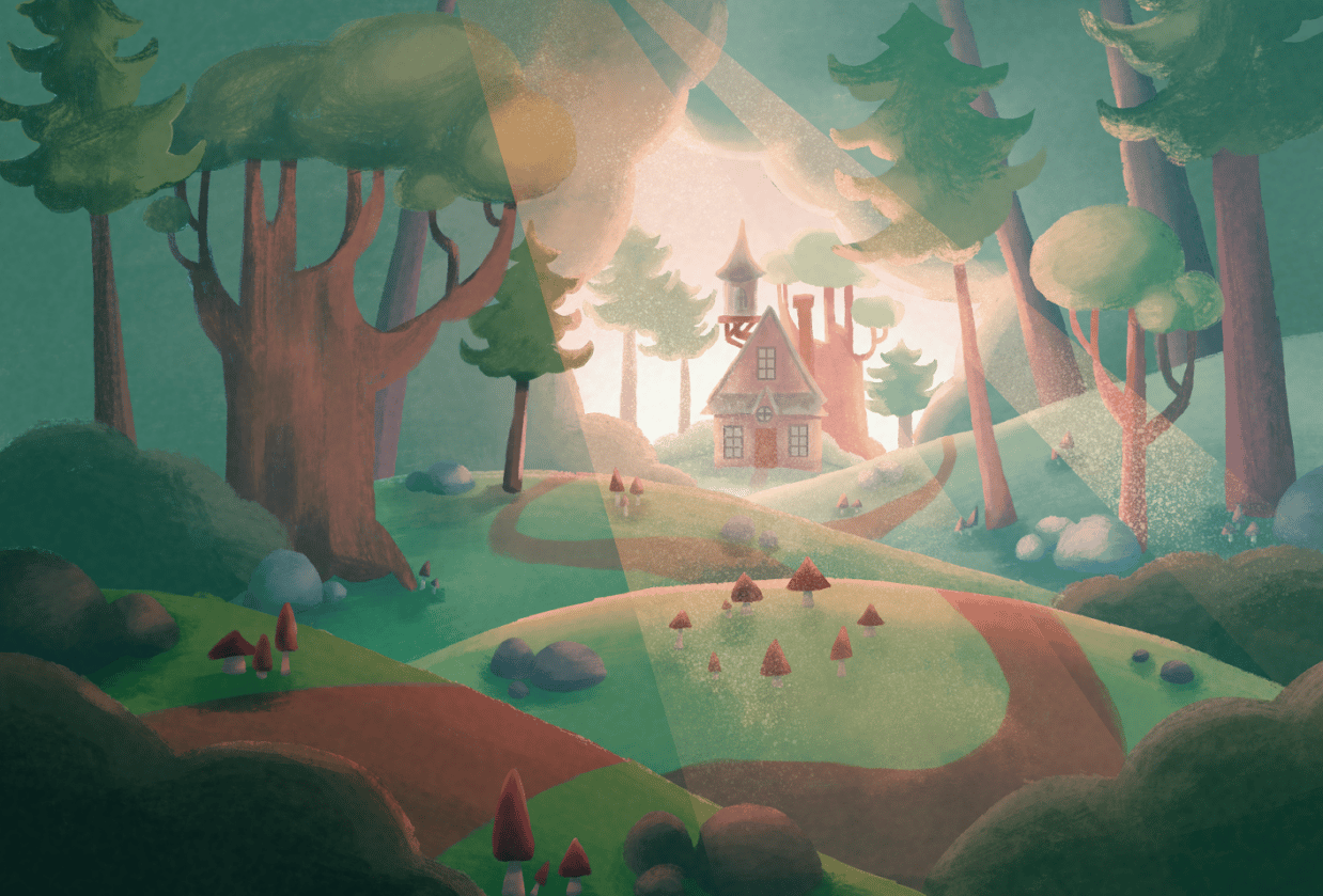 Cozy forest - student project