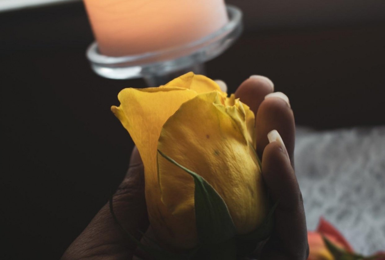 Yellow flower - student project