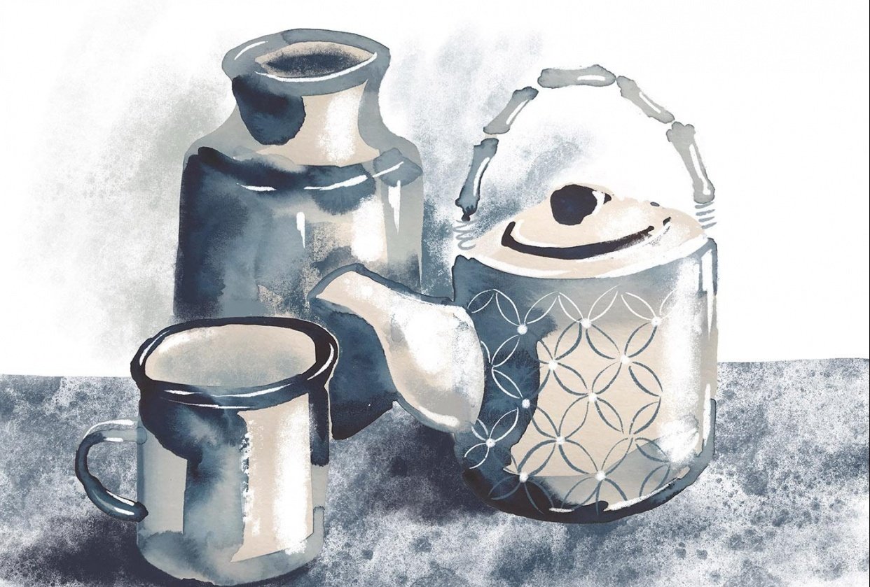 Monochrome Egg & Still Life Studies - student project