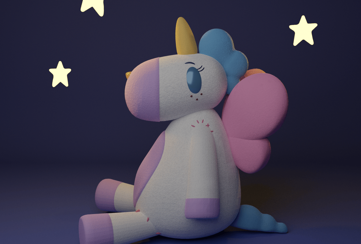 A Unicorn Doll - student project