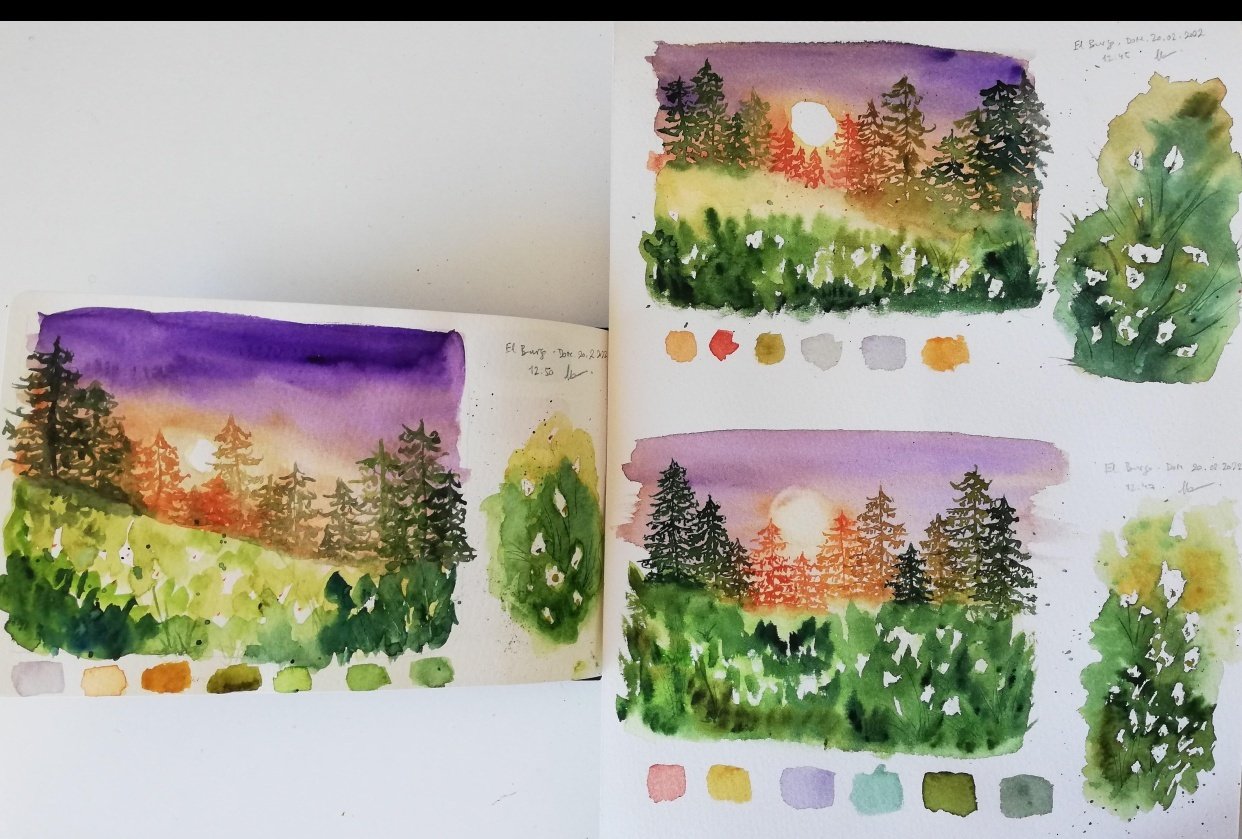 SKETCHBOOK LANDSCAPE Skillshare Student Project