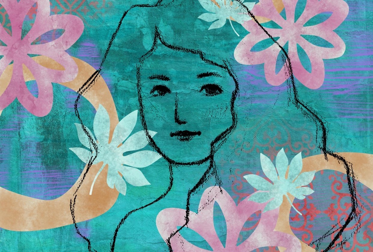Mixed media stenciling in Procreate | Skillshare Student Project