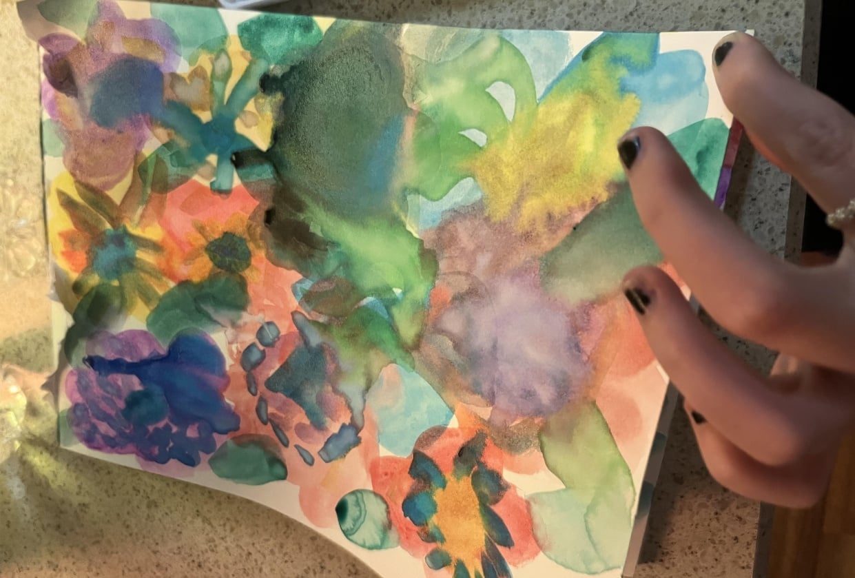Watercolor flowers Skillshare Student Project