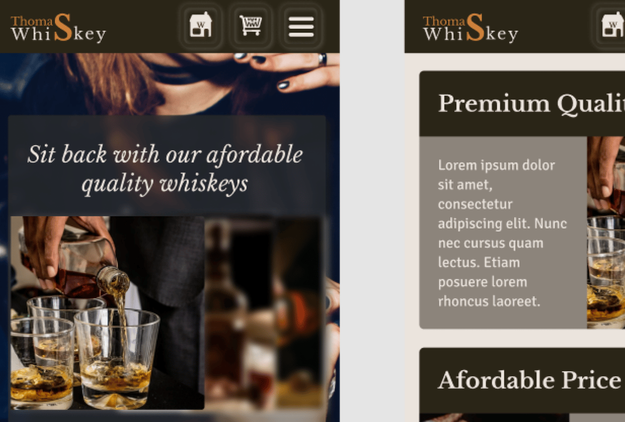 Thomas's Whiskeys - student project