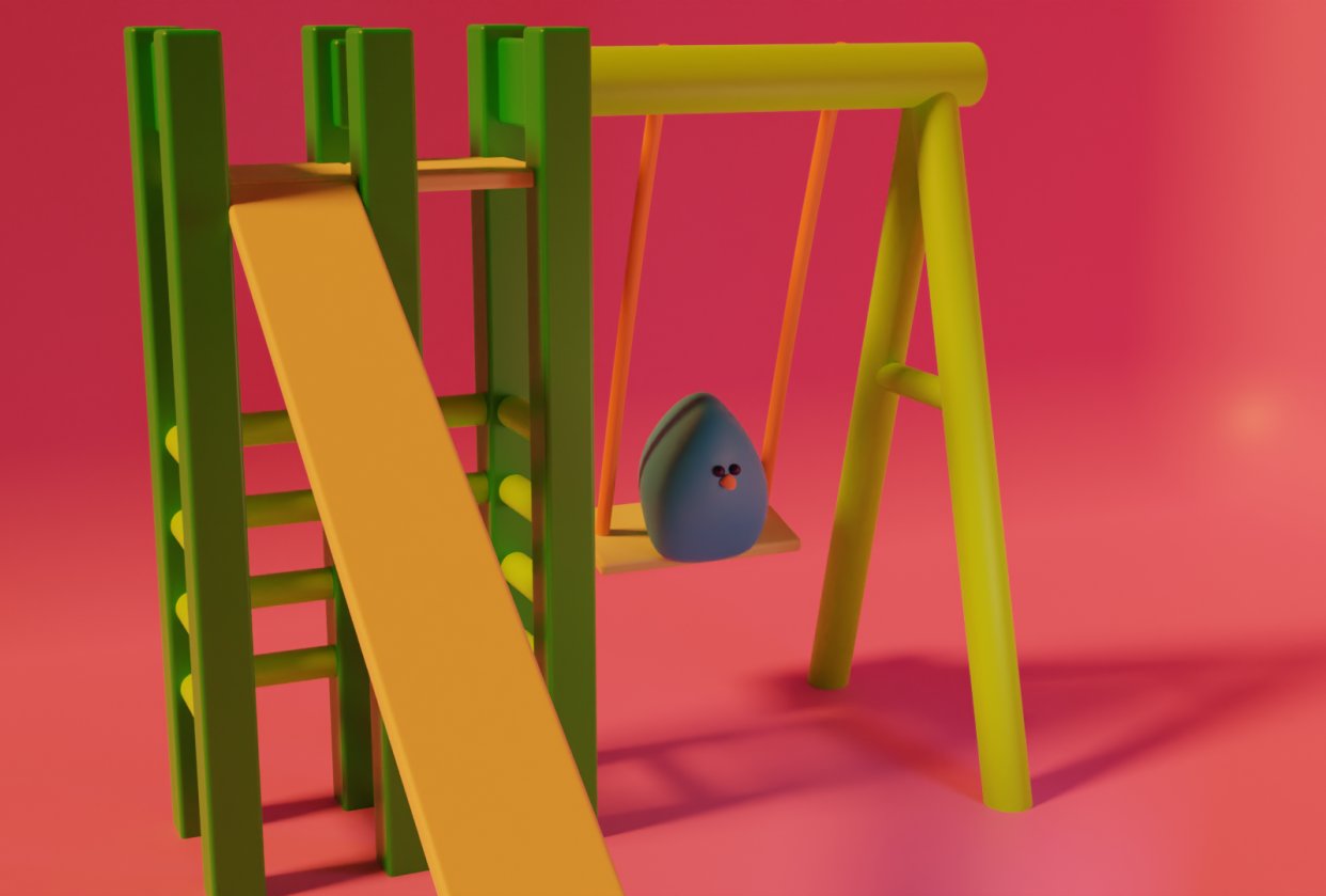 Birb on Swing - student project