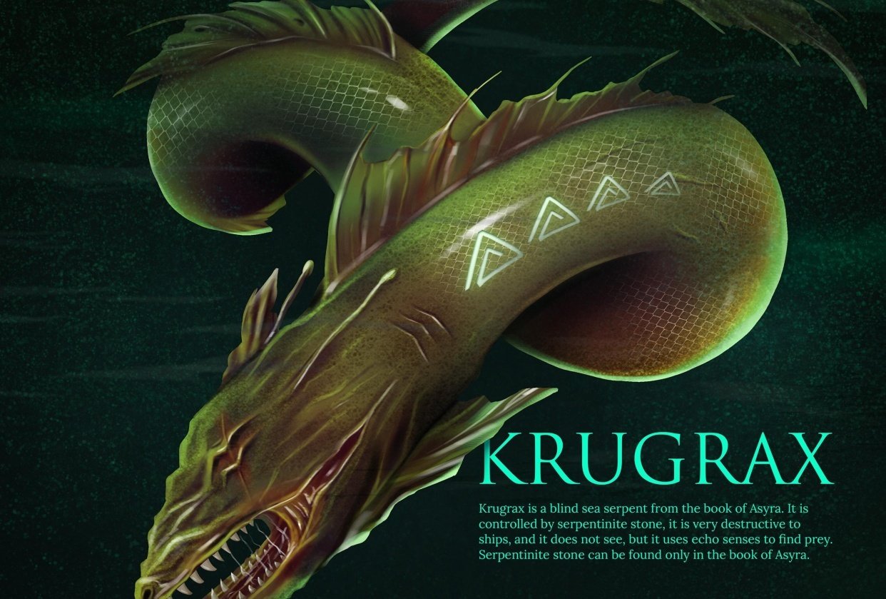 Krugrax-the blind sea serpent - student project