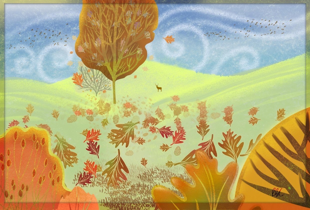 Tawny Autumn.. Watercolor? - student project