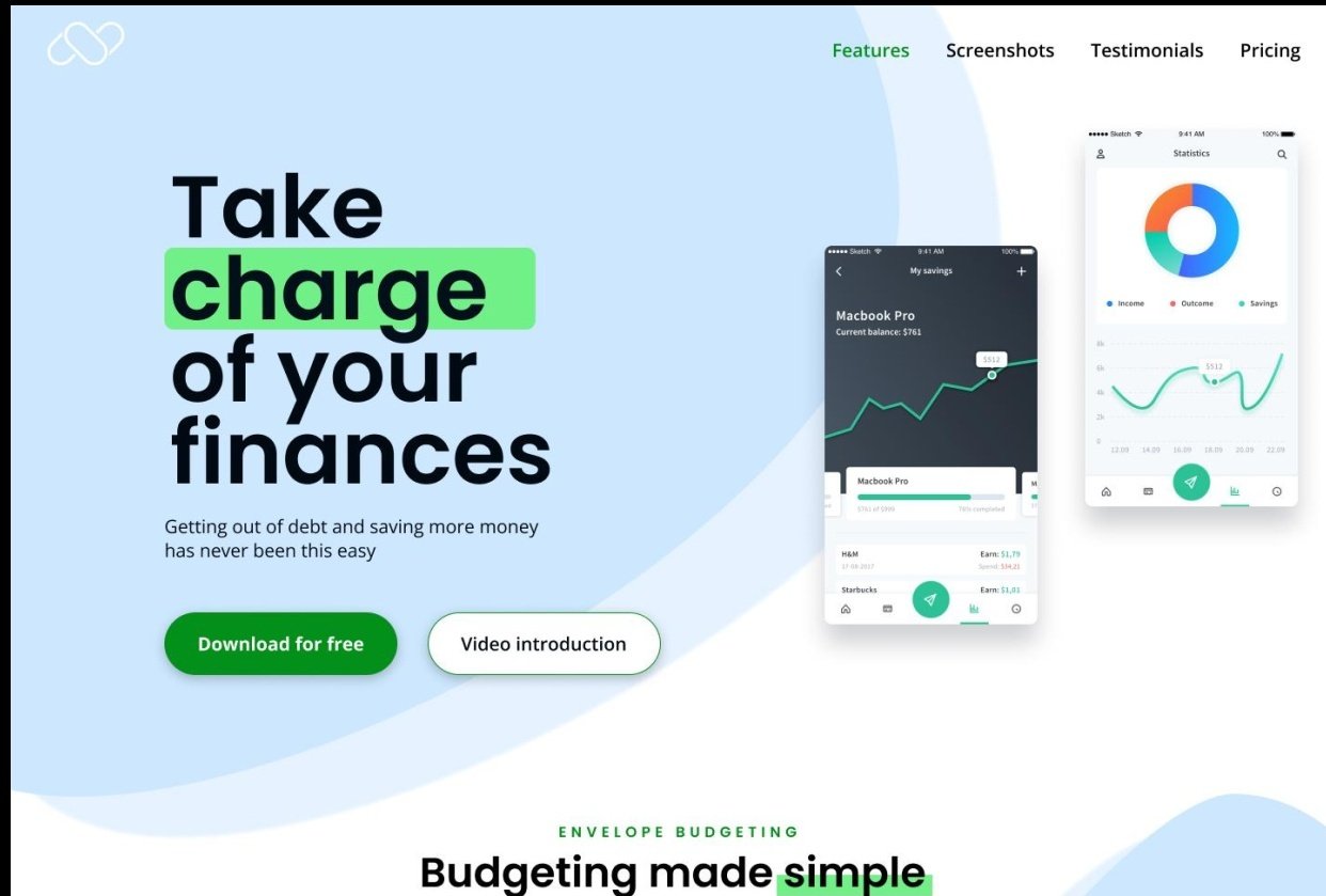Numm landing page - student project