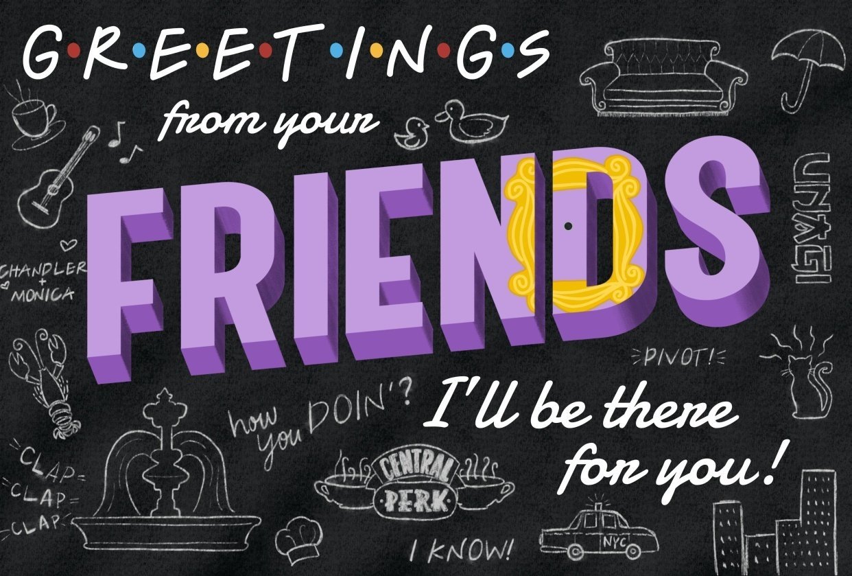 Friends Postcard - student project