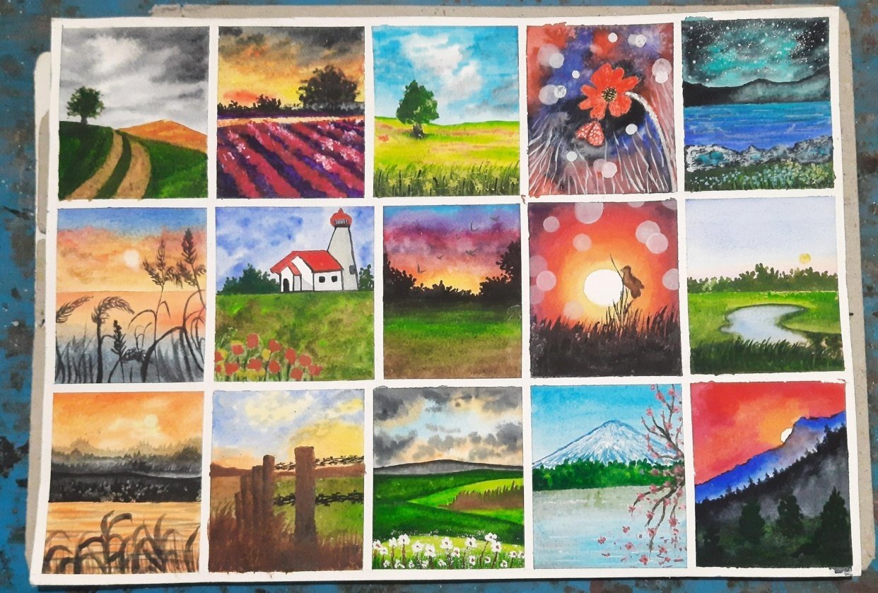 30 Day Watercolor Challenge - Learn to Paint 30 Nature Landscapes With Watercolo - student project