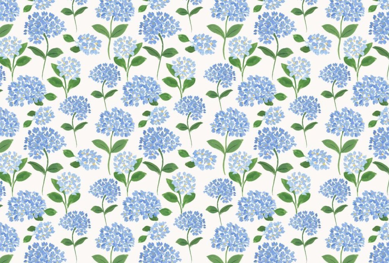 Hydrangea pattern - student project