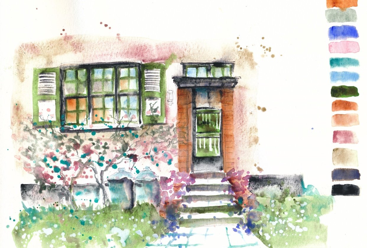 Urbansketching Brussels - student project