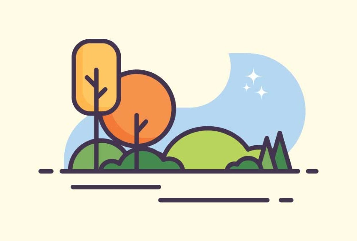 Creating Simple Flat Vector - student project