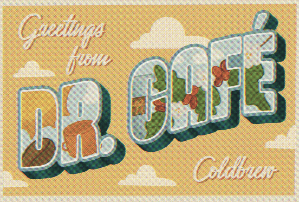 Dr. Café Coldbrew | Postcard Design - student project