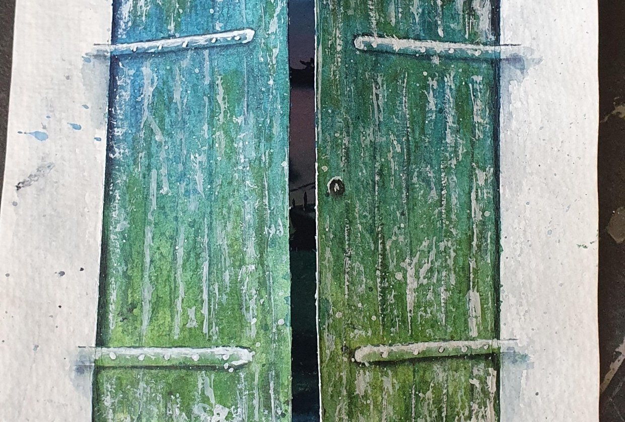 Magical LifttheFlap Door and Seascape Painting Skillshare Student