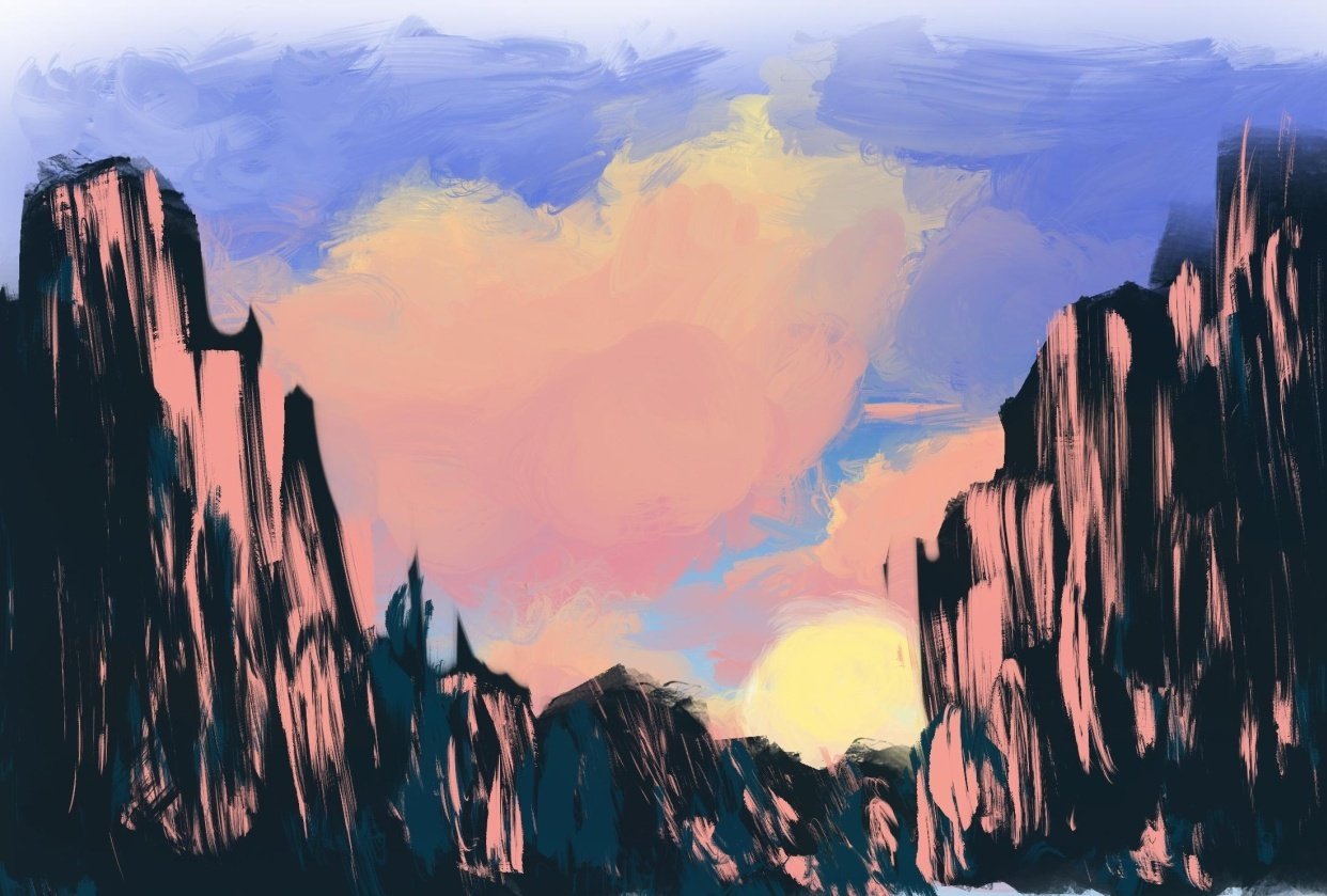 Painting clouds in Procreate Skillshare Student Project
