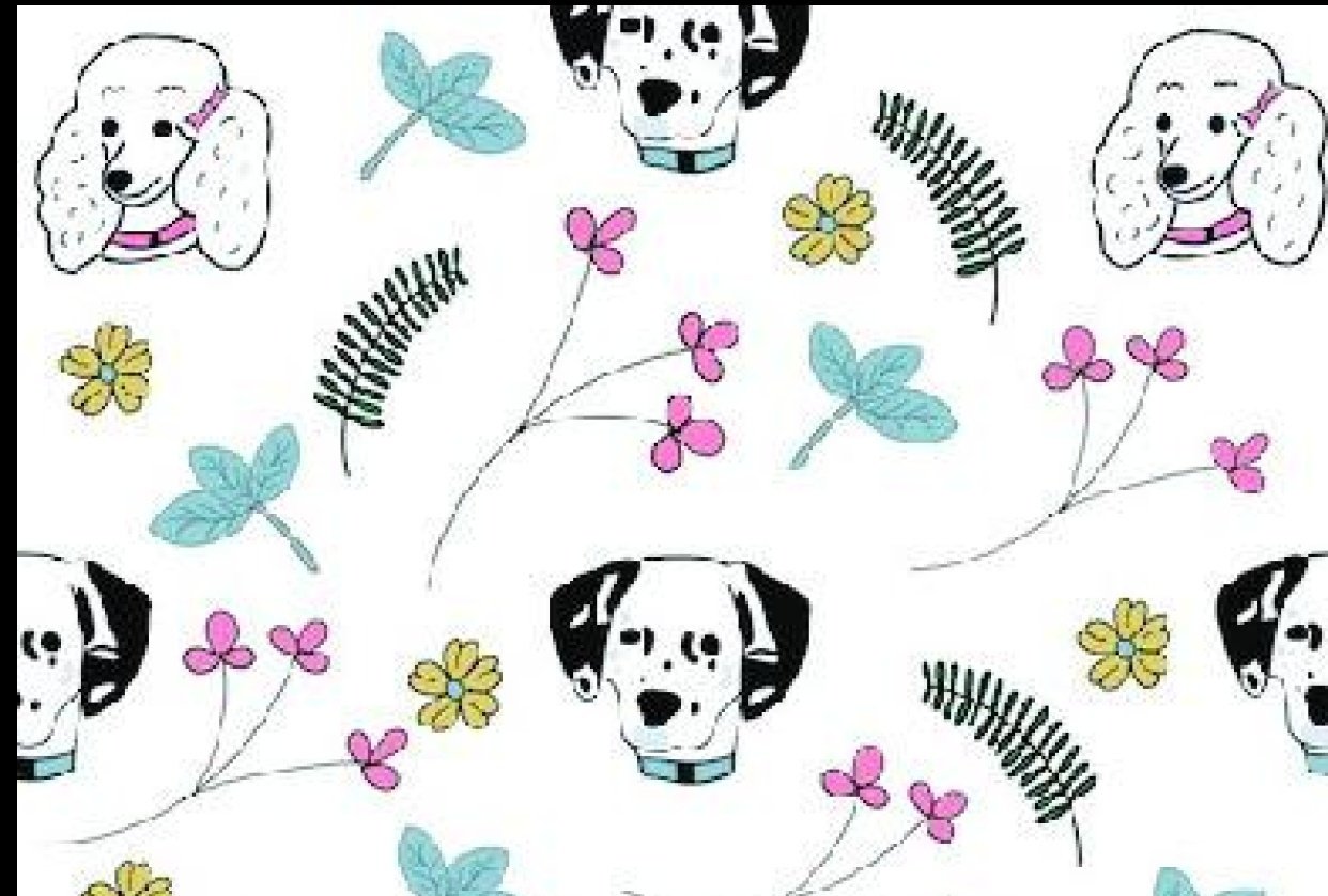 Pups and Flowers - student project