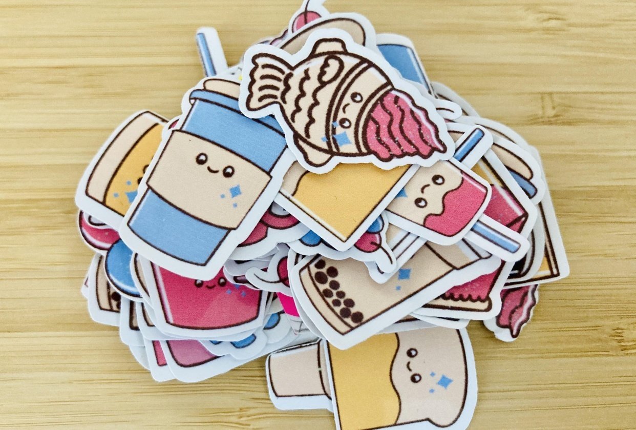 Kawaii Die-Cut stickers - student project
