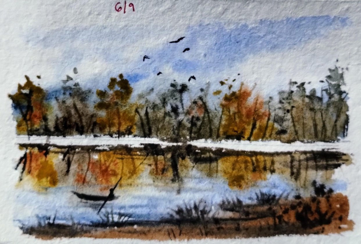 Loose style watercolor landscape with Shanan | Skillshare Student Project