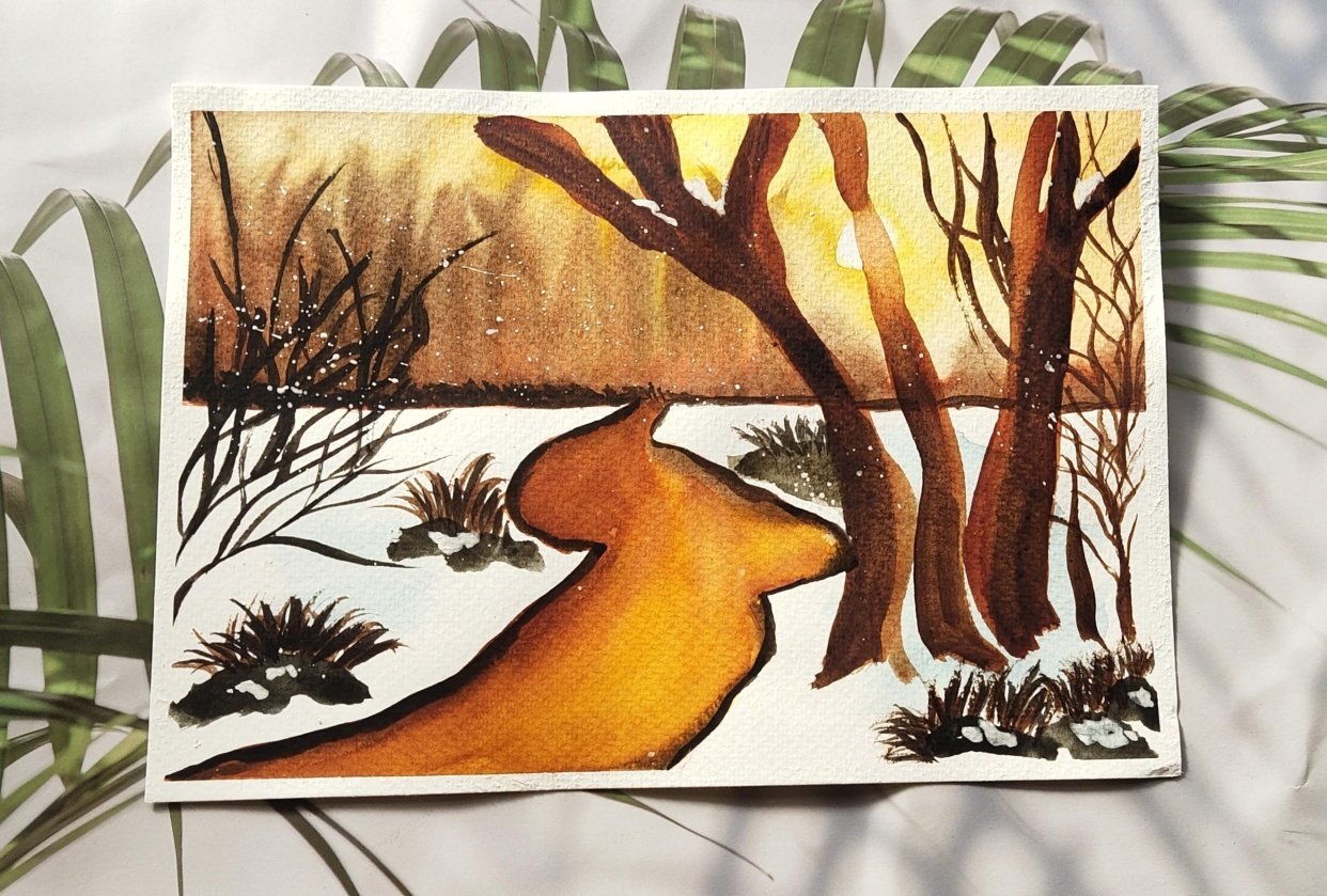 Glowing landscape Skillshare Student Project