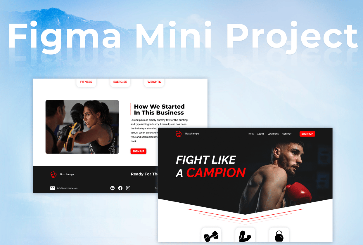 Figma Mini Web Design | Skillshare Student Project