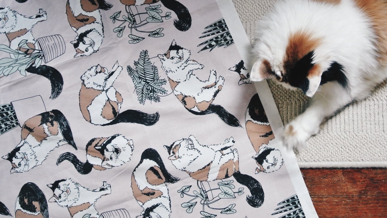 Cat Lady Pattern - student project