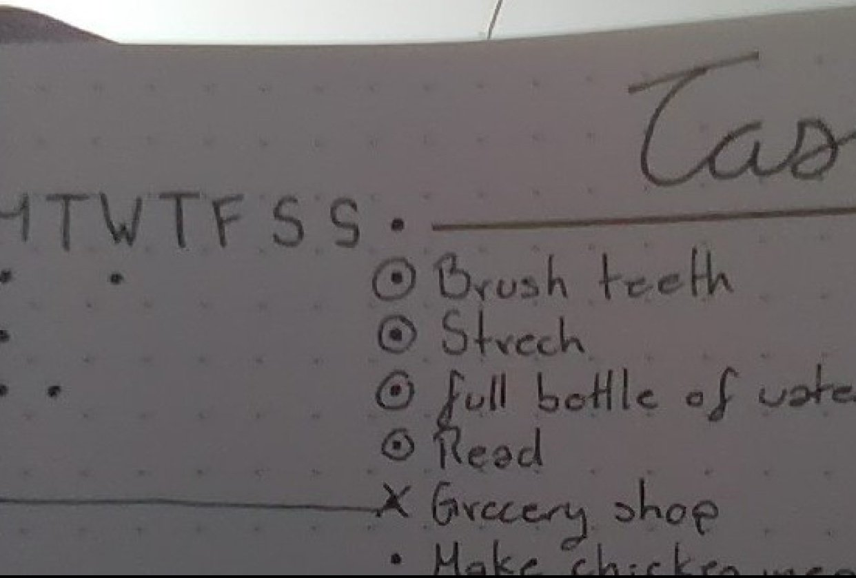 Weekly Habit Tracking