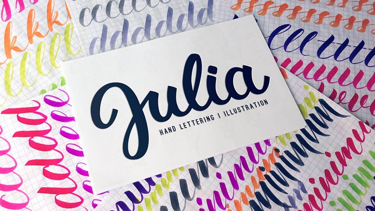 My name is.. | Brushpen logo design  - student project