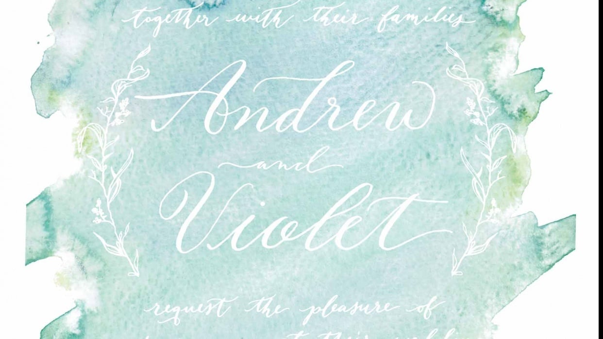 Wedding Invitation Sample - student project