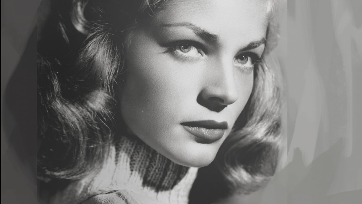 Lauren Bacall Reimagined - student project