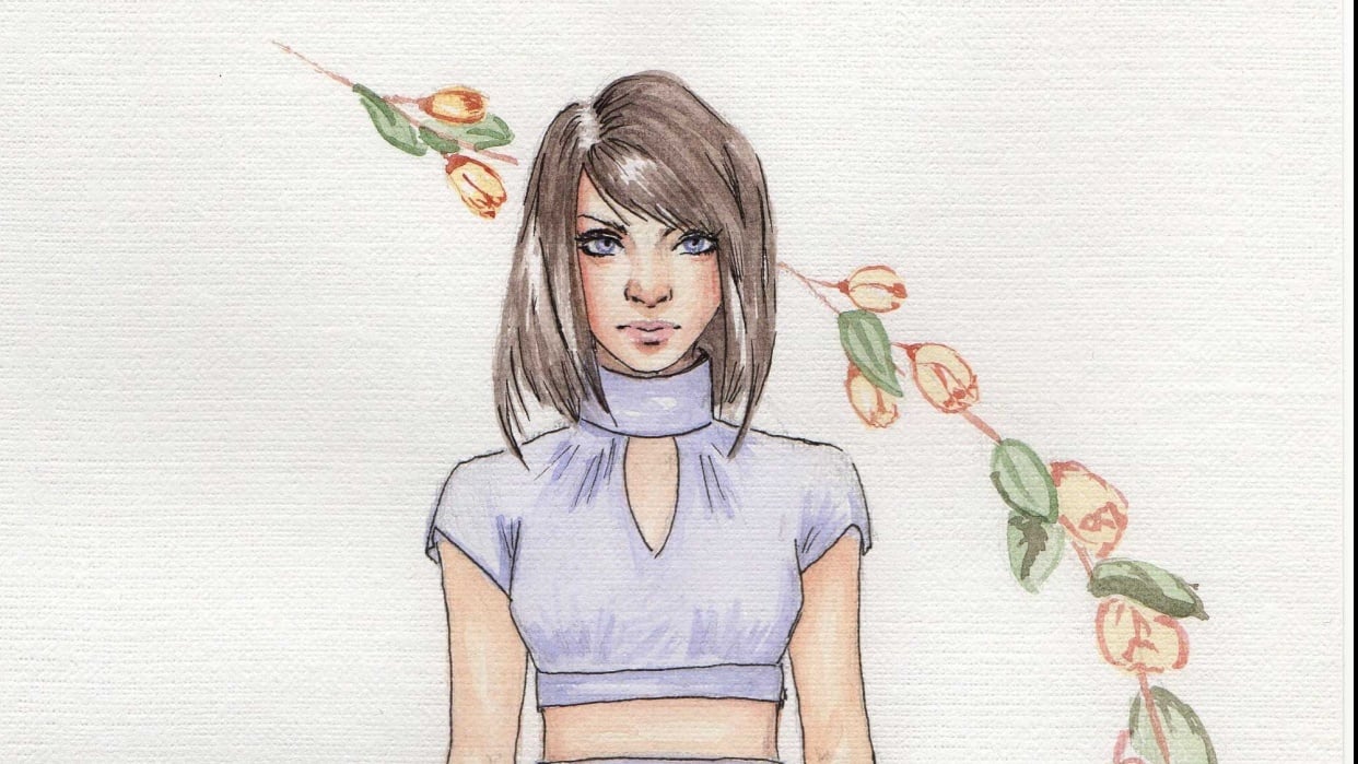 Watercolor Ladies - student project