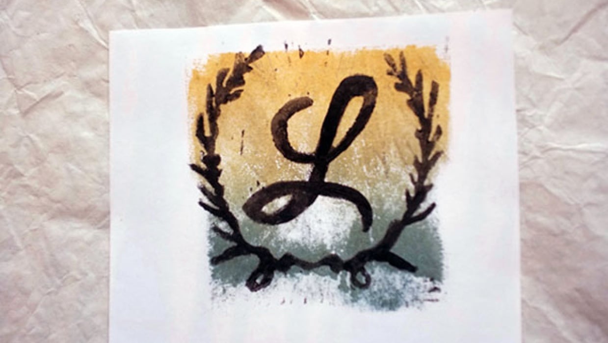 Monogram with Laurels - student project