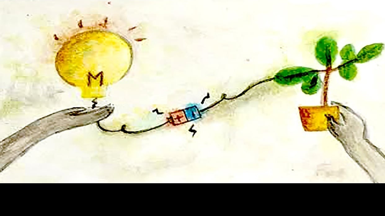 "Flower Power Blooms in the Lab" Editorial Illustration Skillshare Student Project