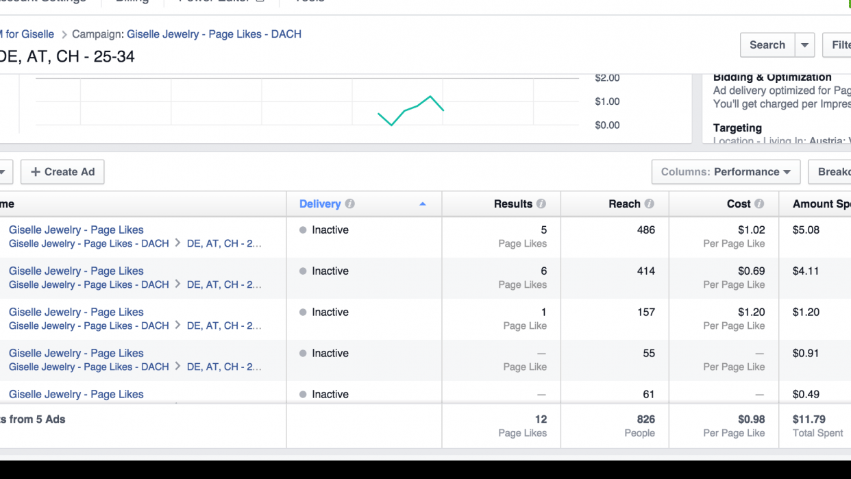 Facebook Ads - student project