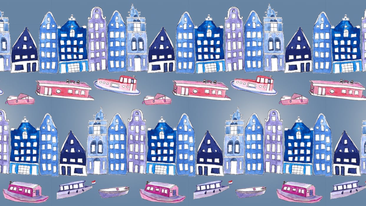Amsterdam houses & houseboats | Skillshare Student Project