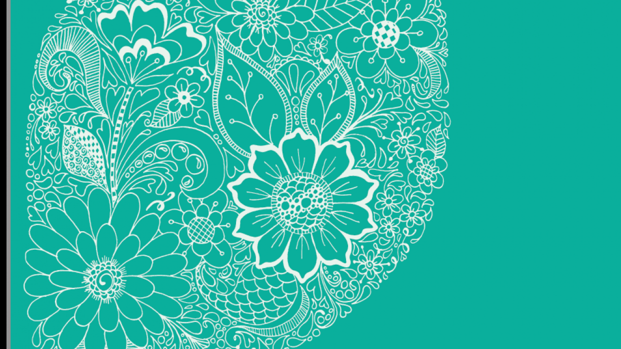 Floral Leaf Linework - student project