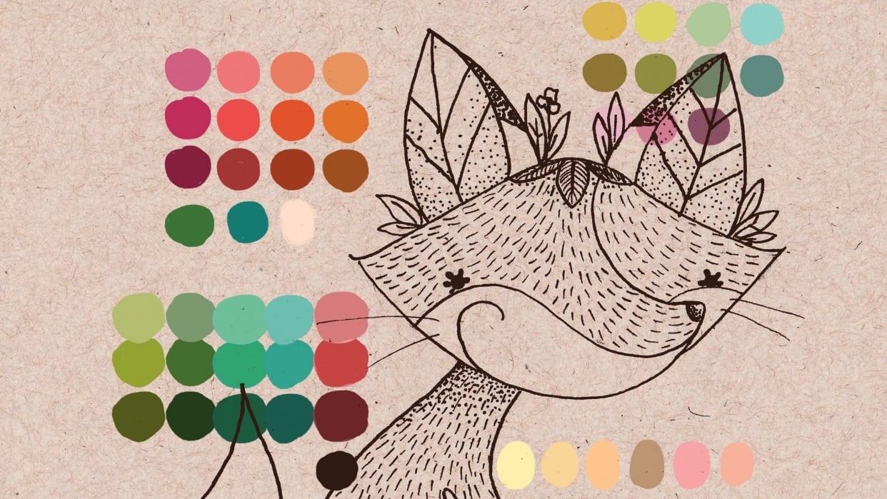 Forest fox color - student project