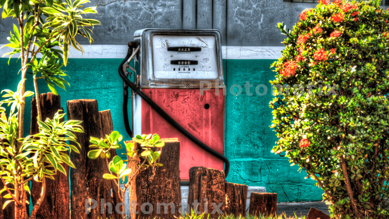 Old gas pump Skillshare Student Project